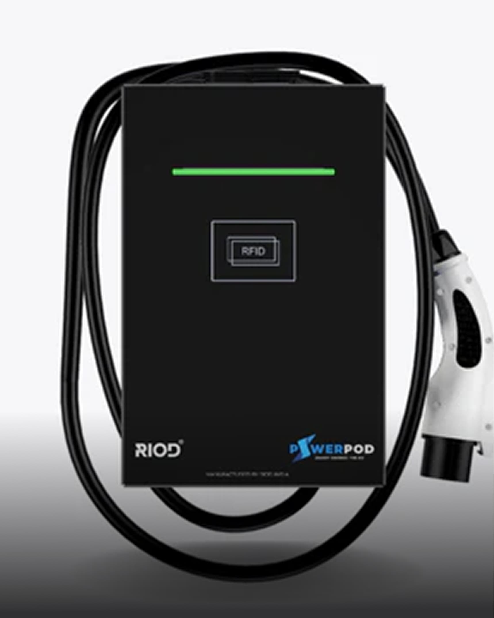 7.4kW AC EV Charger for Commercial Use - OCPP & RFID Enabled | Type 2 Wall-Mounted